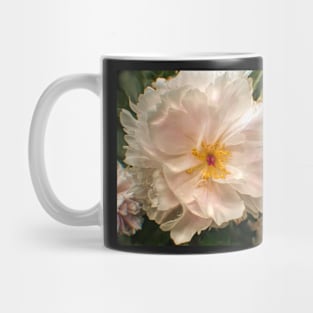 Soft White Peony Mug